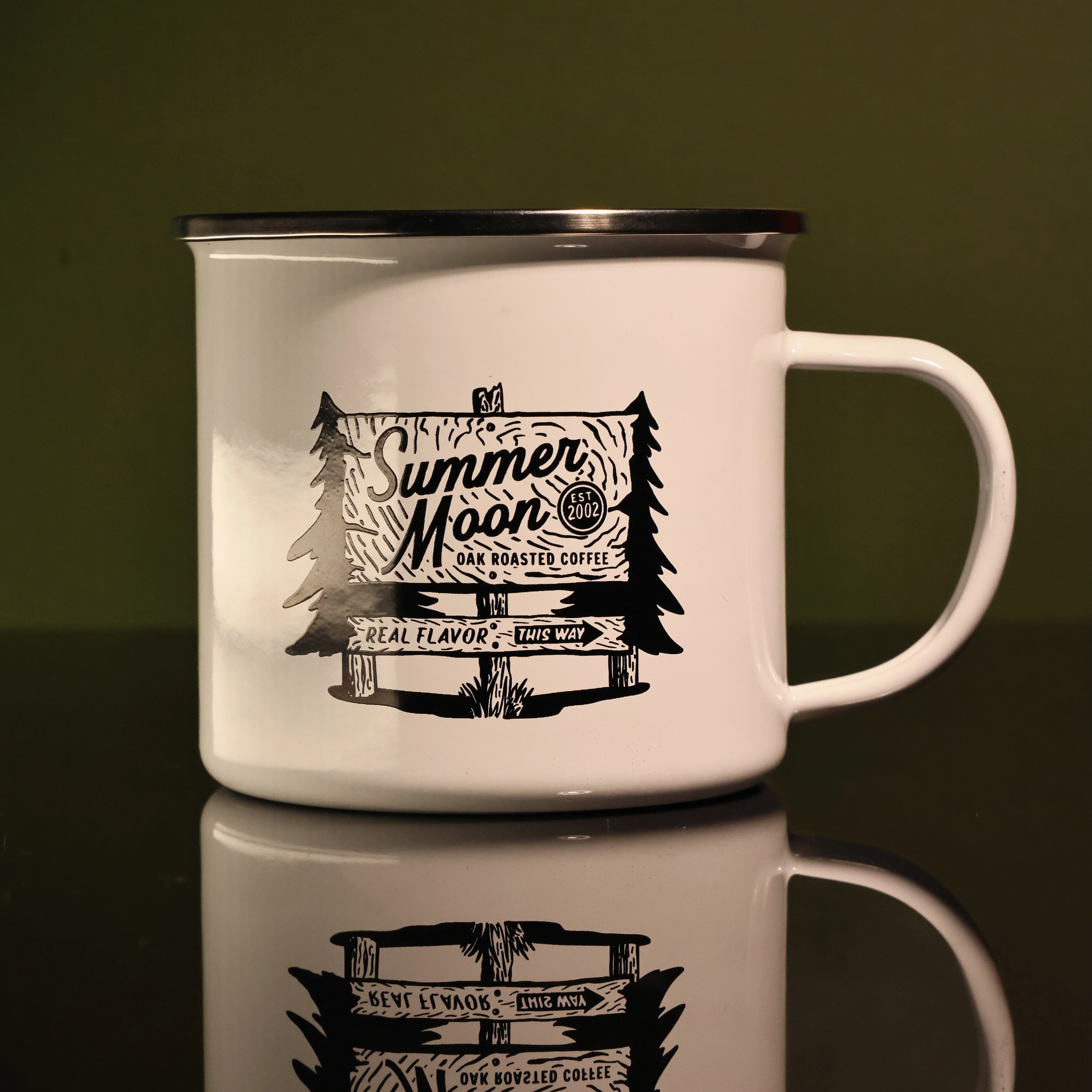 Camp Sign Enamel Mug - Image 3